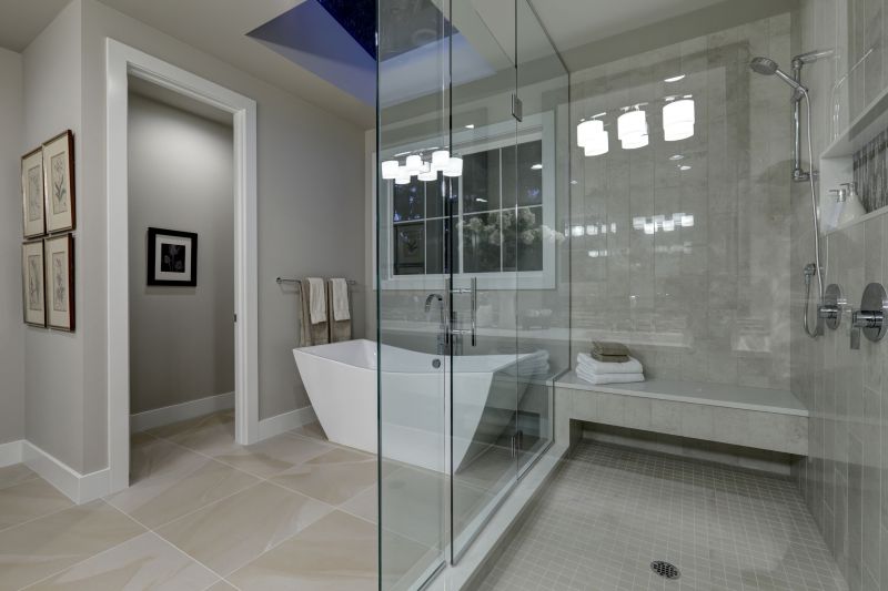 Glass-Enclosed Bathtub